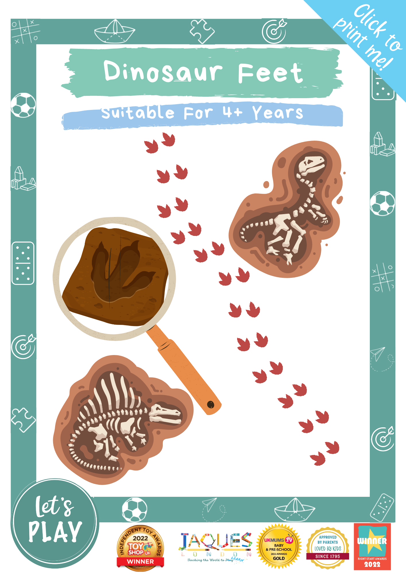 Make Your Own Dinosaur Feet