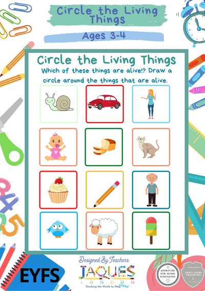 Circle the Living Things
