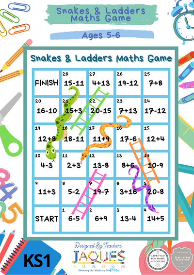 Snakes & Ladders Maths Game