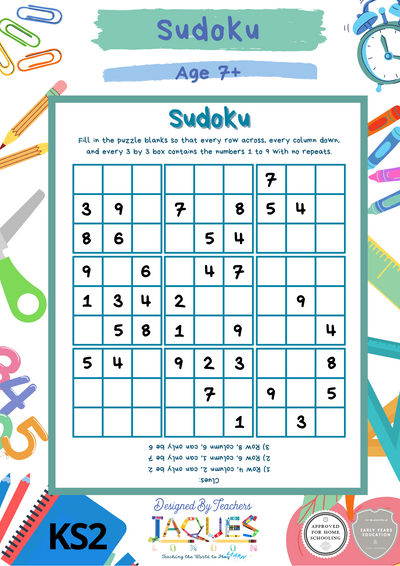 Sudoku - Key Stage 2