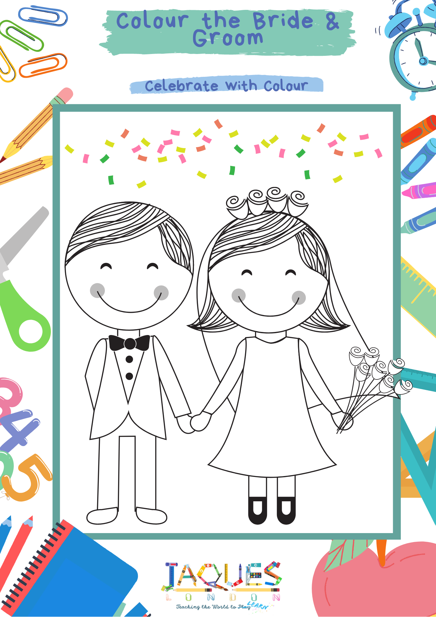 Wedding Day Children's Activity Pack – Jaques of London for Free Printable Childrens Wedding Activity Book