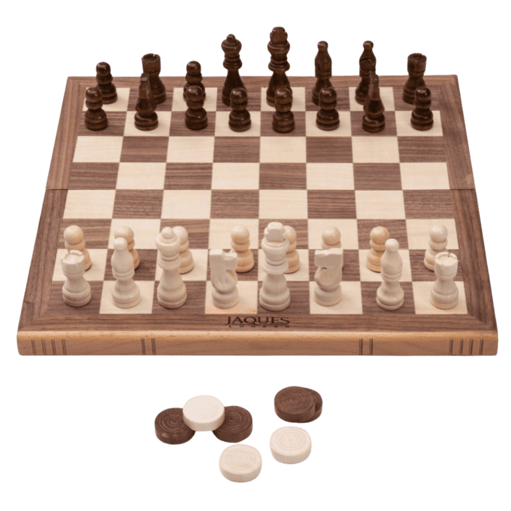 Chess Set,Wooden 3-in-1Portable Chess Set Chess & Checkers & Backgammon Fol＿並行輸入品 TUNJILOOL Chess Set Board Games 3 in 1，Wooden Folding Hand