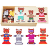 Wooden Puzzle Game - Bears Dress Up Set