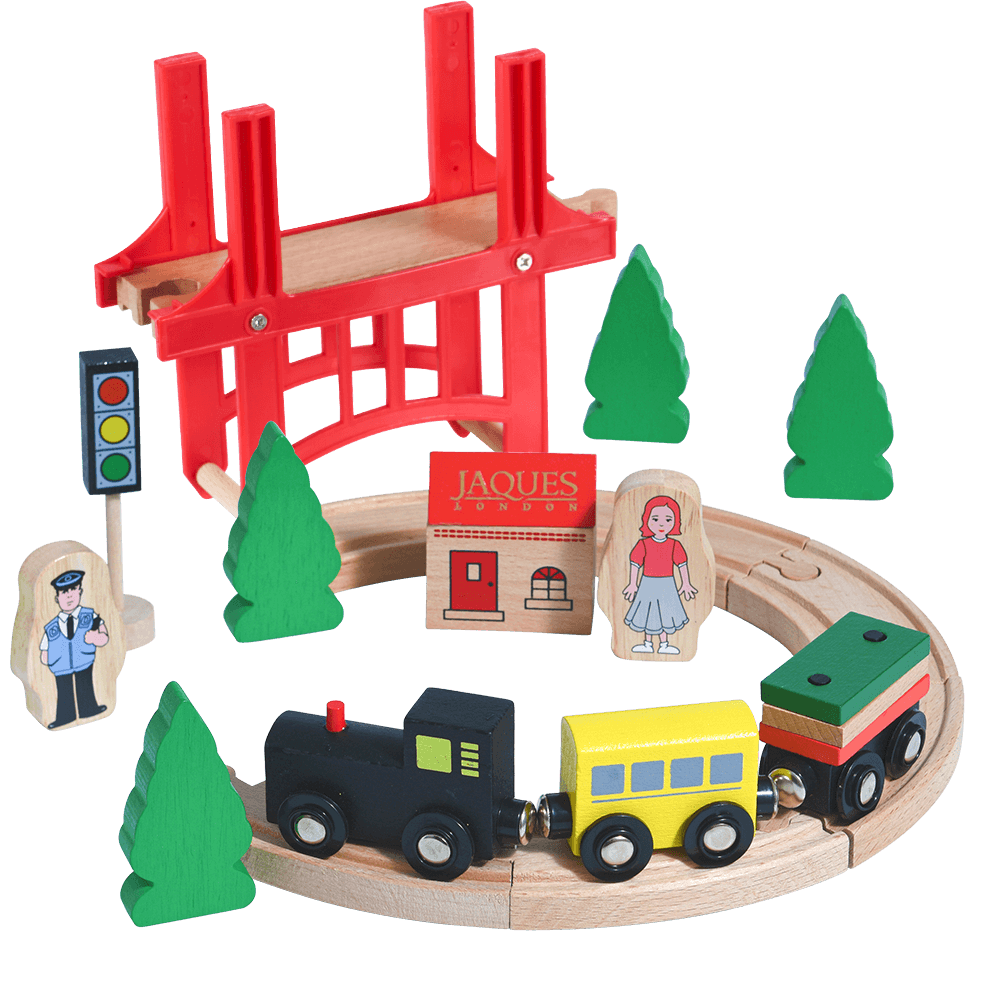 Over the Bridge Wooden Train Set | Toys for 3 year olds