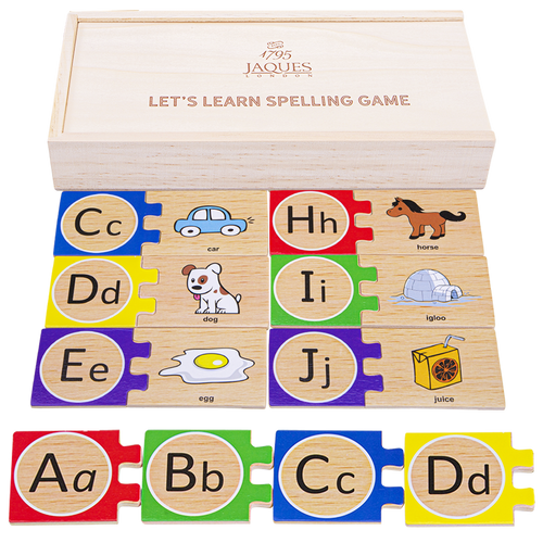 Letter Recognition Game with Wooden Box