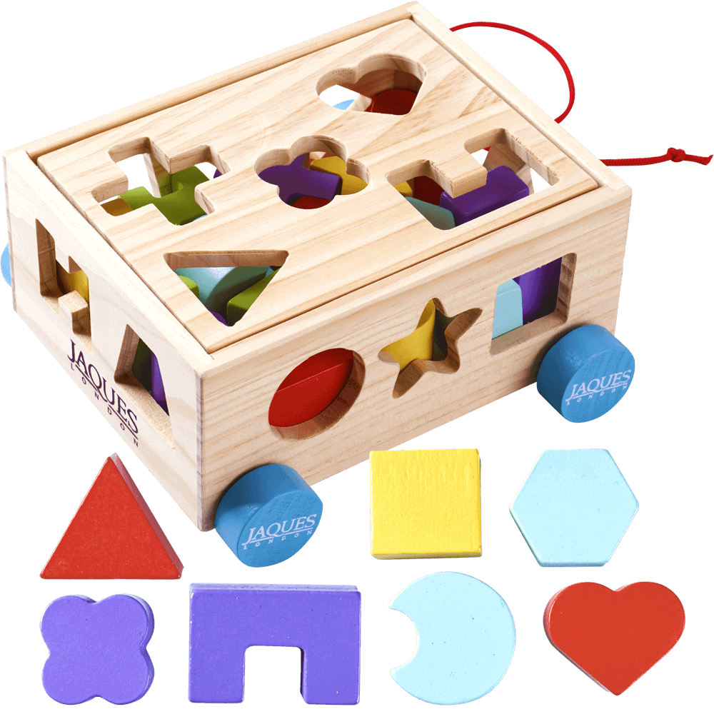 Pull Along Shape Sorter Shape Sorting Toy – Jaques of London