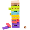Tumble Tower Game - Wooden Animal Blocks & Dice