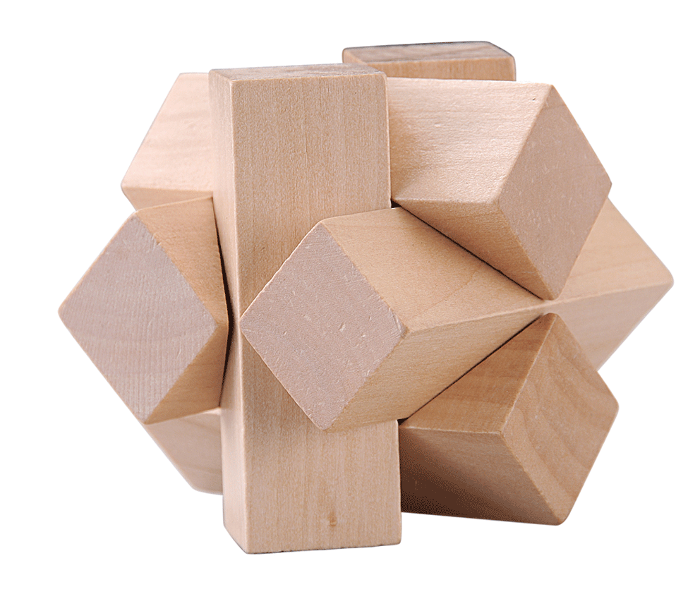 3d wooden best sale puzzle cube
