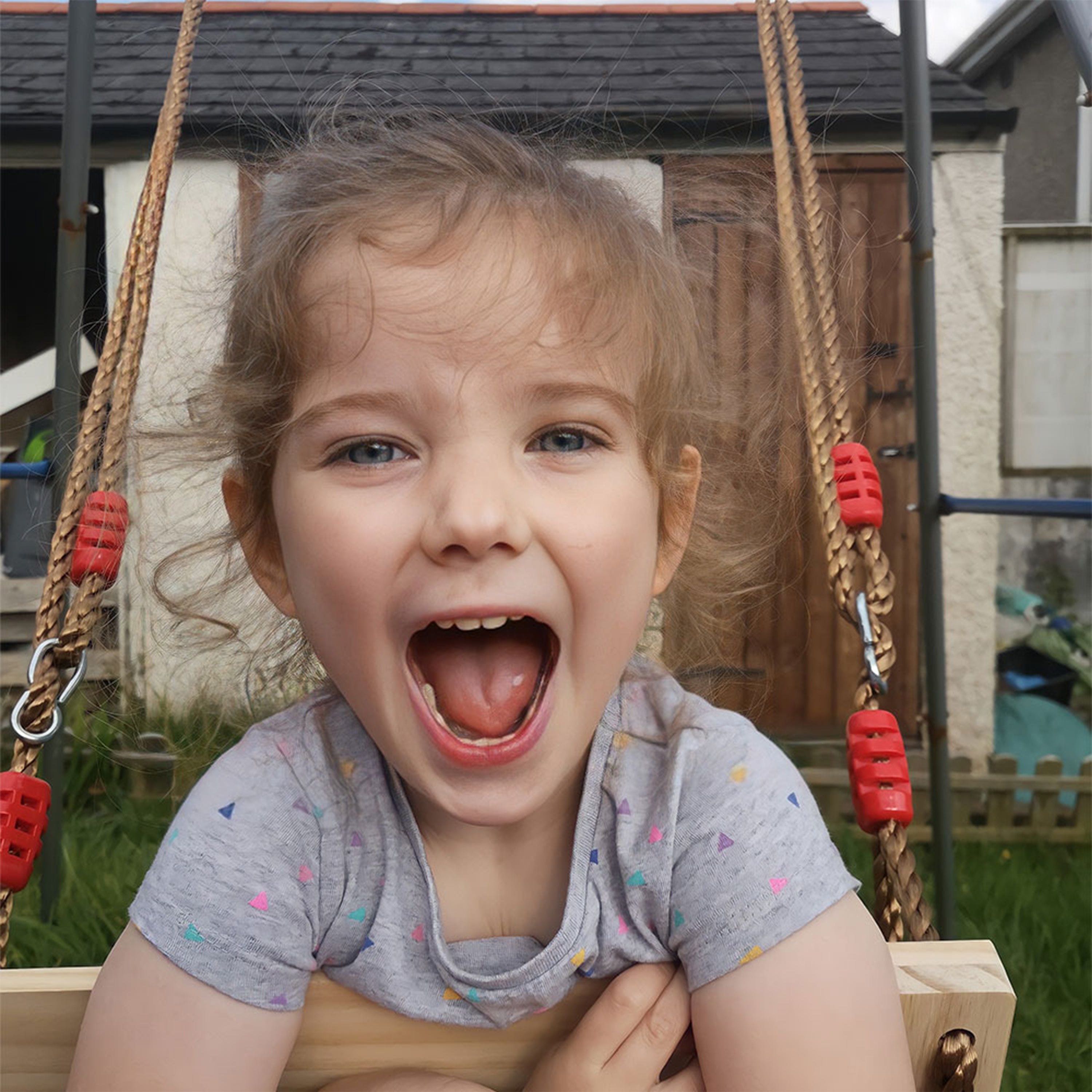 Swing Set Wooden Garden Swing for Children