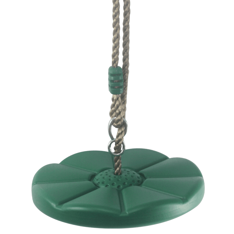 Green button swing seat