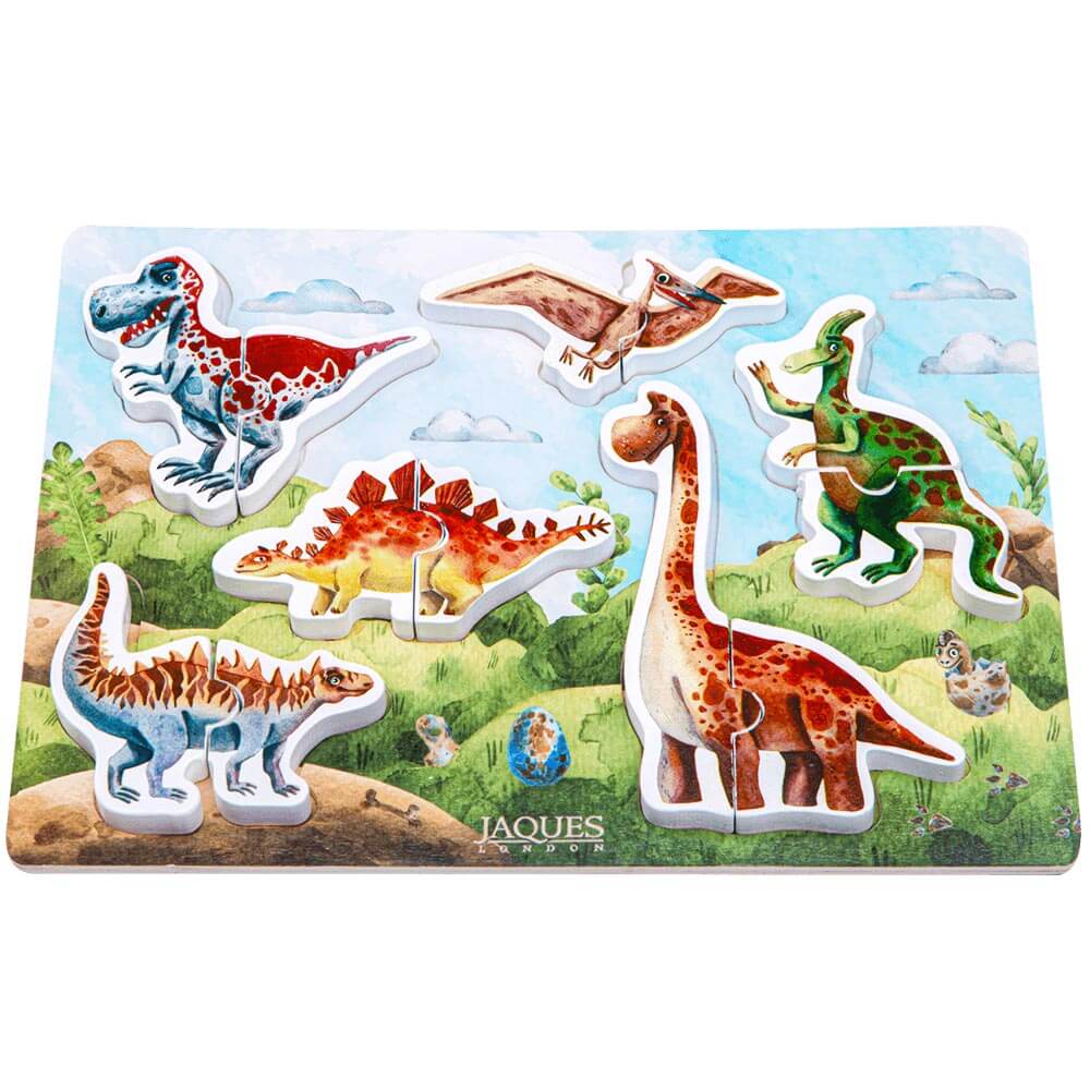 Dinosaur Puzzle Wooden Puzzle Board – Jaques of London