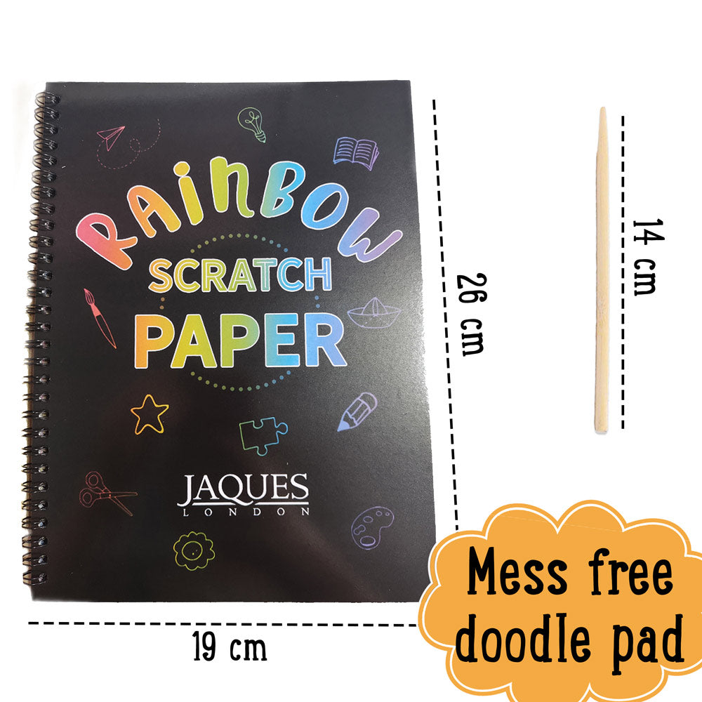 Sheets Of Rainbow Scratch Paper For Drawing And Handicrafts , Scratch Board  Set For Children, Scratch Paper Set (13 X 19cm)