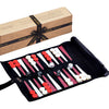 Leather Backgammon Set - Leather Backgammon Board & Pieces