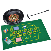 A classic casino roulette game - Casino game laid out ready for play