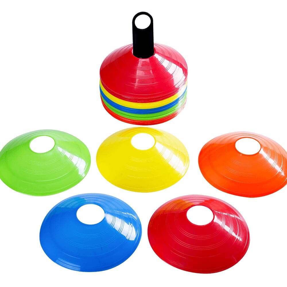 BUYGOO 12Pcs Sport Training Cones For Football 18cm Play Cones For Kids