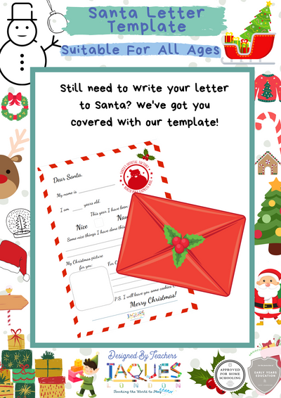 Kids Letter To Santa Template