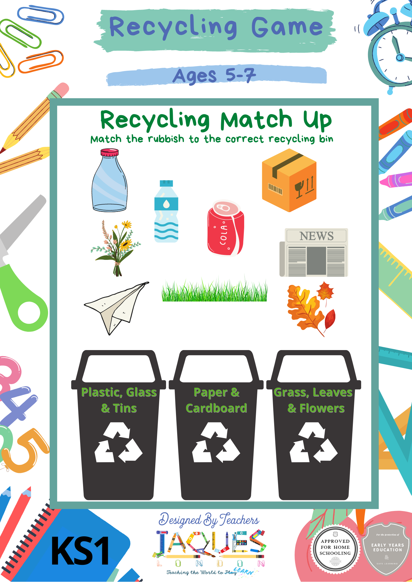 Recycling Game - Key Stage 1 – Jaques of London