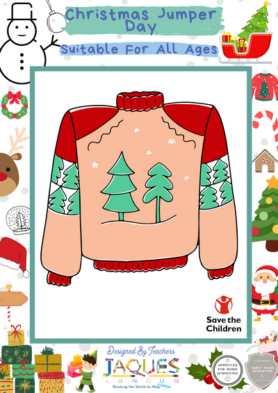 Christmas Jumper Day Colouring Activity
