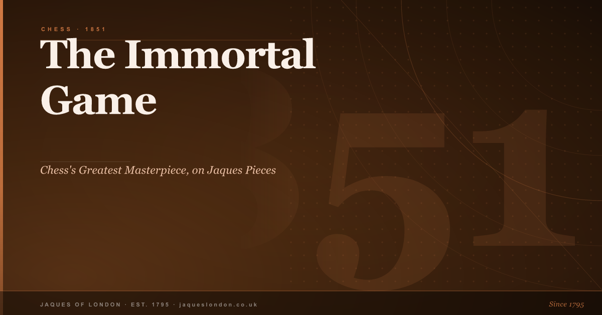 The Immortal Game: Chess's Greatest Masterpiece, Played in the Year Ja ...