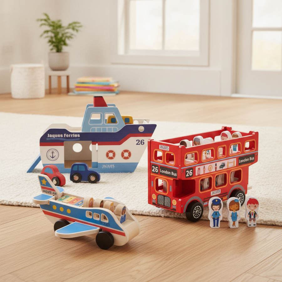 Wooden Transport Toy Gift Set 2
