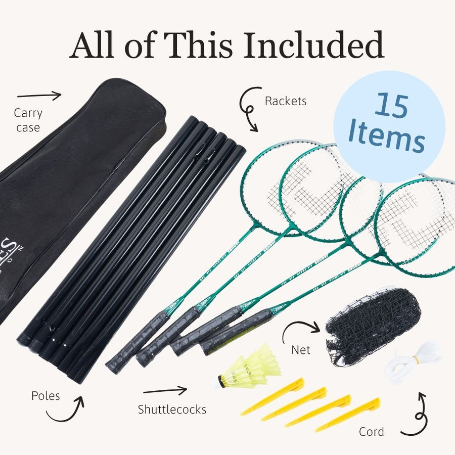 Complete Garden Badminton Set 4