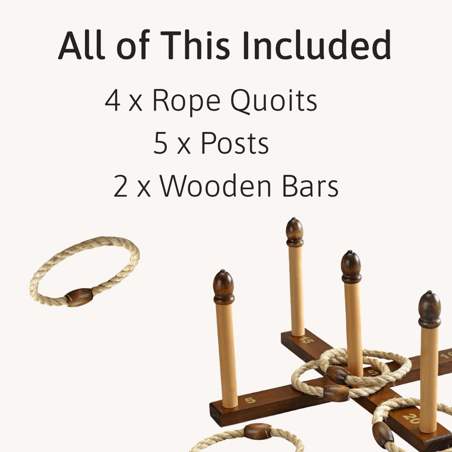 Quoits - Original Quoits - Luxury Solid Wood Quoits Set 3