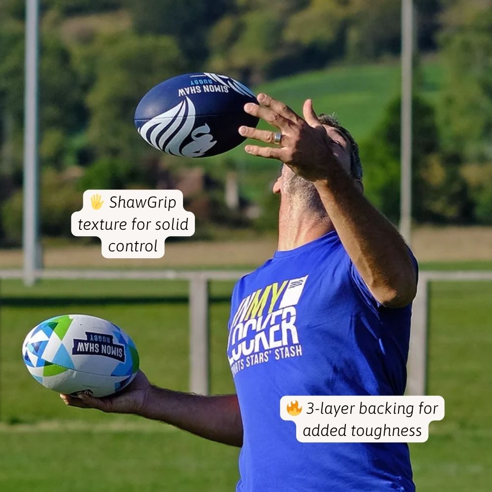 Juggernaut Size 5 Ball | Simon Shaw Rugby – Jaques of London