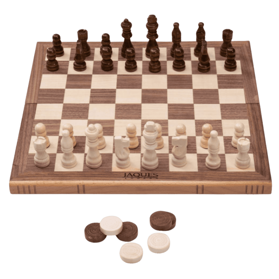 Folding Chess Set - Chess Draughts & Backgammon Set 4