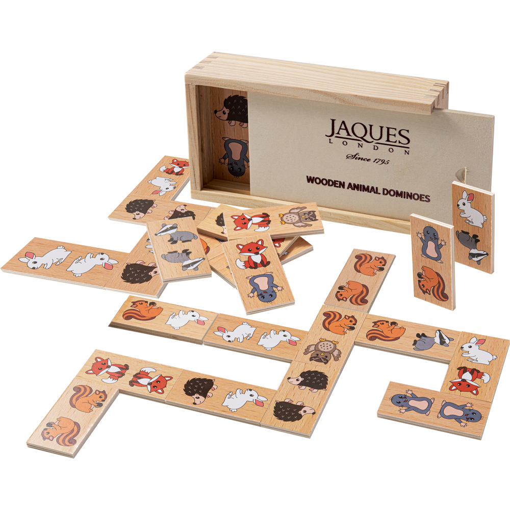  Wooden animal dominoes. 