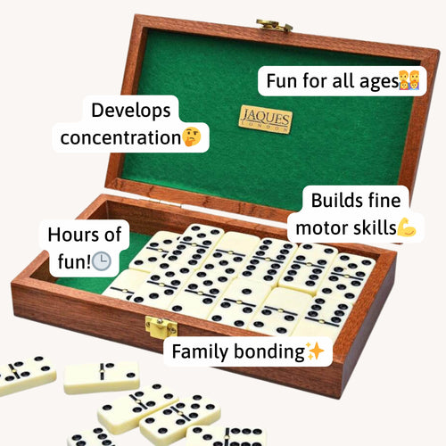 Classic dominoes game – fun for all ages, boosts concentration and motor skills. 