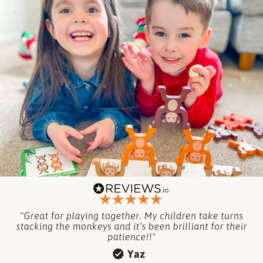 Stacking Monkeys - Wooden Stacking Toy 4