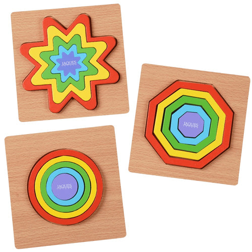 Wooden rainbow shape puzzles [fill]
