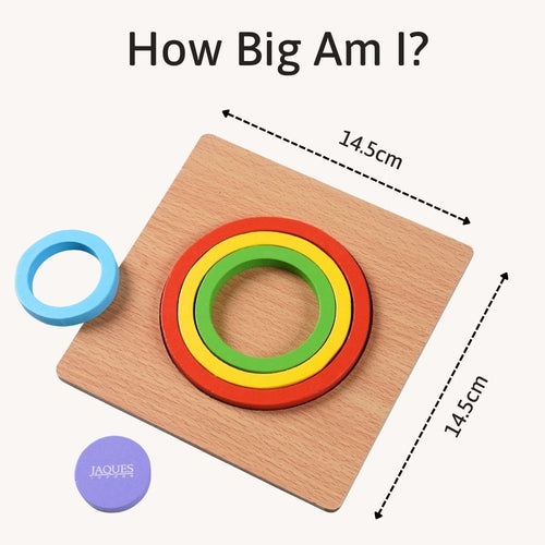 Wooden rainbow shape puzzles 