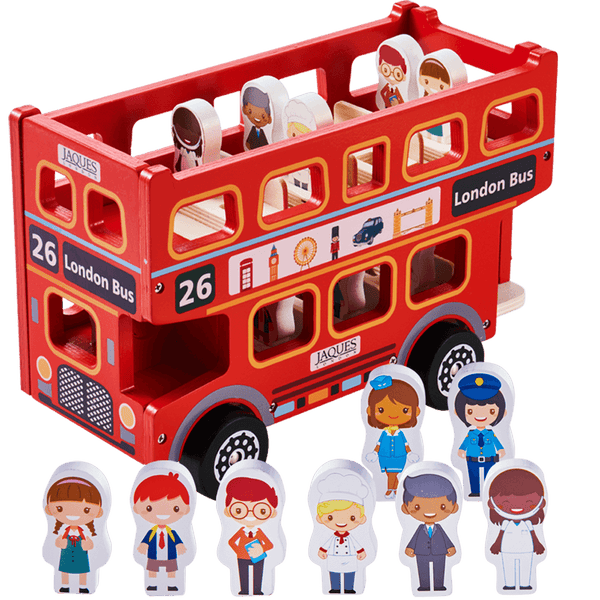 Toy London Bus Wooden Toy Jaques of London