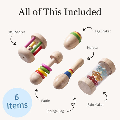 Image of musical instruments set with arrows pointing to what is included 