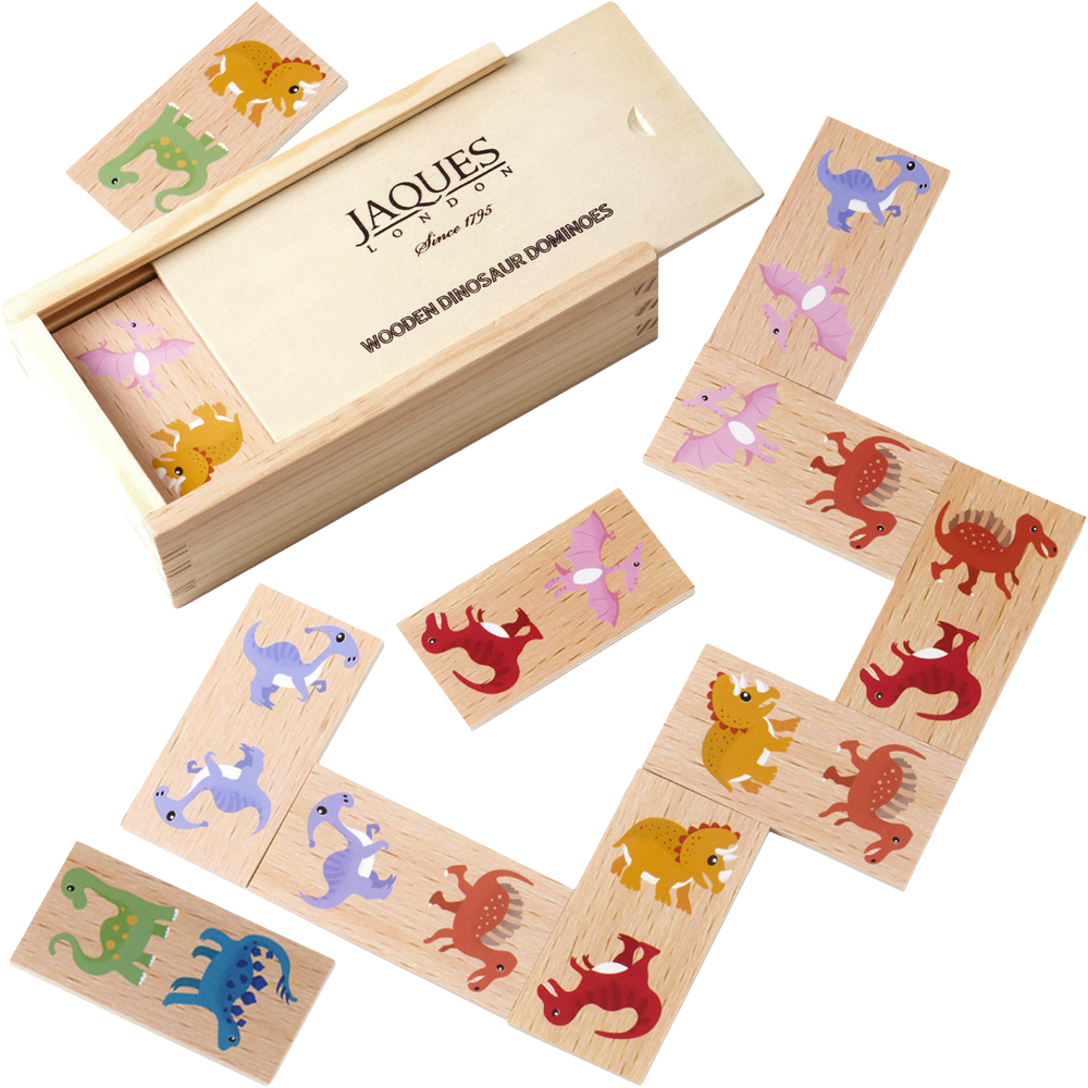 Dinosaur Dominoes with storage box