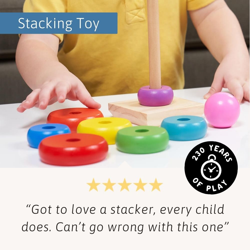 Stacking Toy | Wooden Toddler Toy – Jaques of London