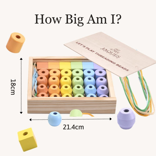 Product size and layout showing the compact wooden storage case 