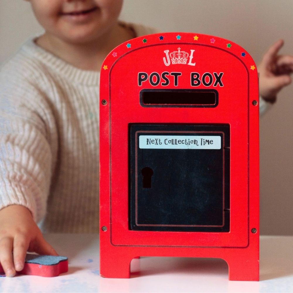 Post Rion Toy Wooden Post Box | Kids Pretend Play Toy – Jaques of London