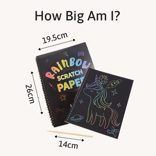 Rainbow Scratch Paper - Scratch Art Pad