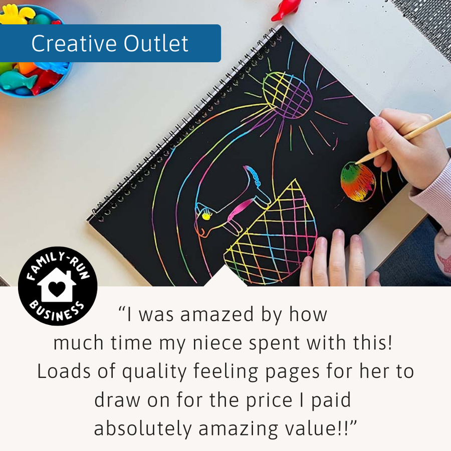 Rainbow Scratch Paper - Scratch Art Pad 5