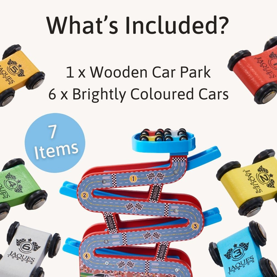 Car Garage Toy - Wooden Car Garage 3