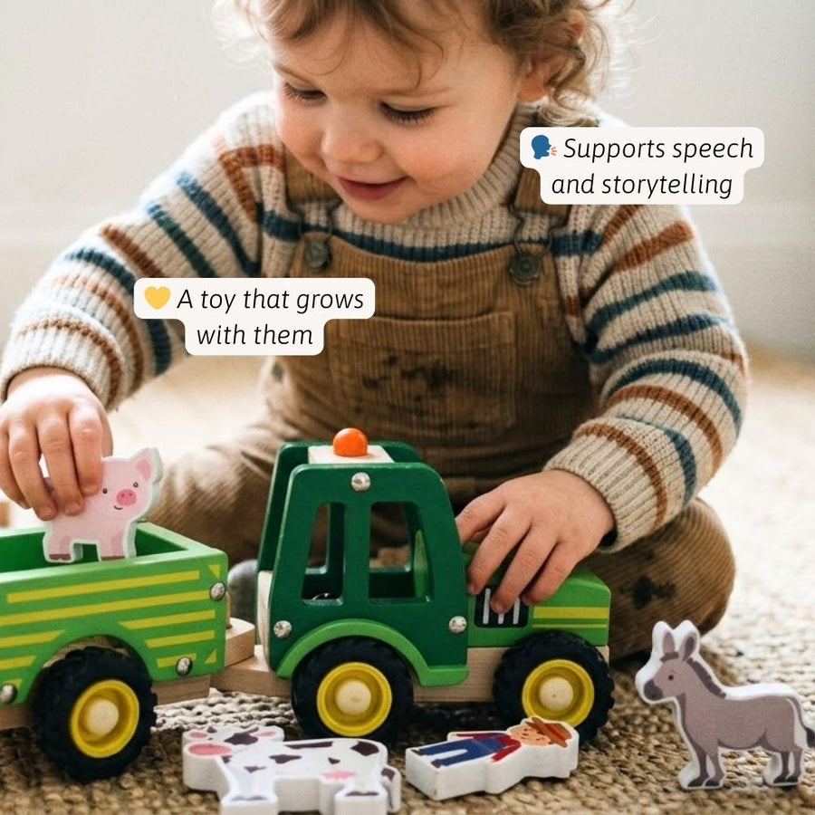 Wooden Tractor - Farm Toy 2