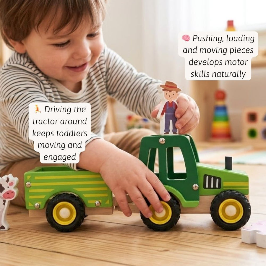 Wooden Tractor - Farm Toy 3