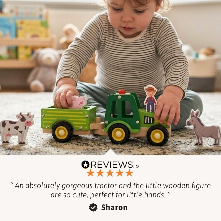 Wooden Tractor - Farm Toy 4