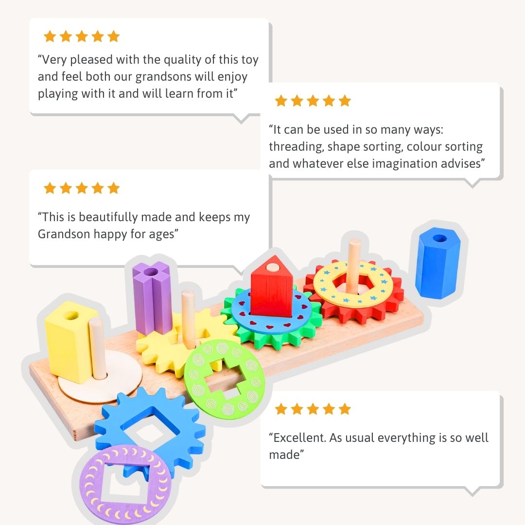 Wooden Cogs Toy | 3D Puzzles for Kids – Jaques of London