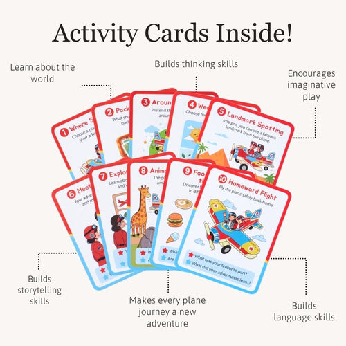 Helpful activity cards to help come up with imaginative play scenarios. 