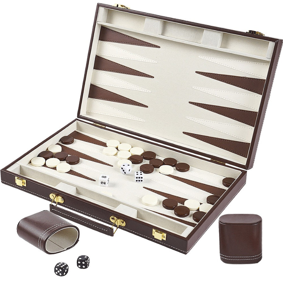 15 Inch Club Backgammon - Luxury Game Set 1