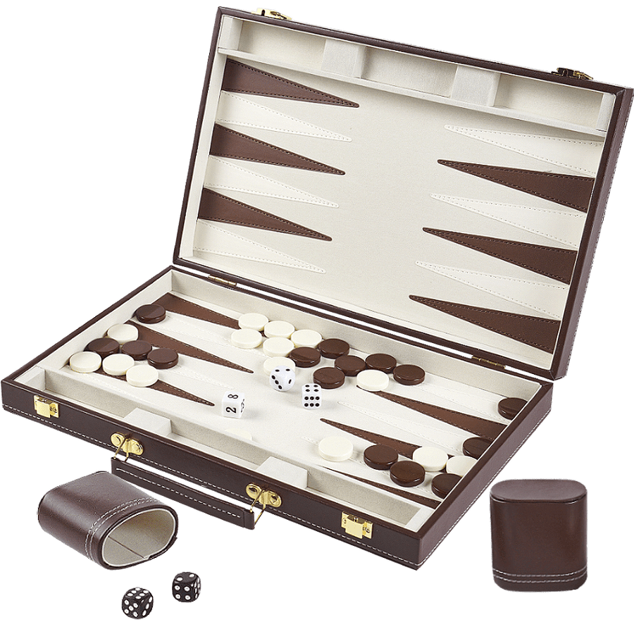 15 Inch Club Backgammon - Luxury Game Set 1