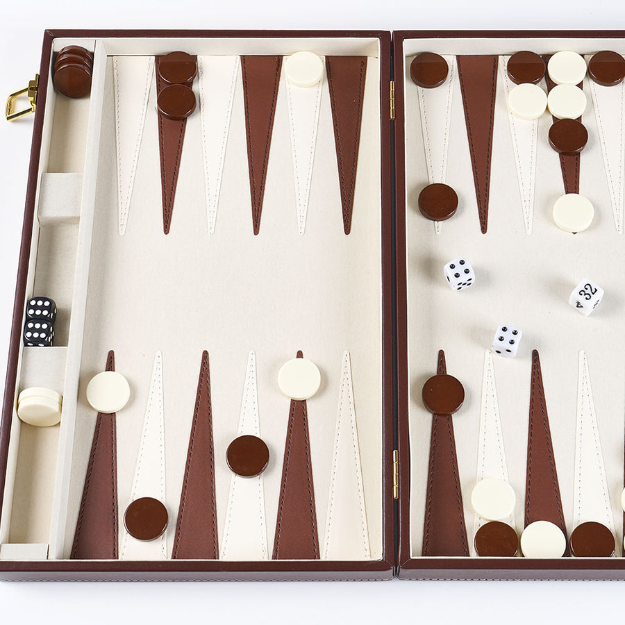 15 Inch Club Backgammon - Luxury Game Set 2